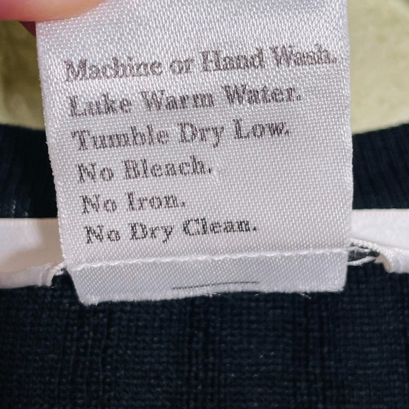 Misook Black Ribbed Cardigan Leopard Ruffle XS - Picture 3 of 5